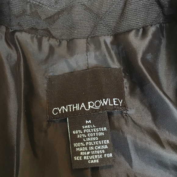 Cynthia Rowley Black Fall Jacket - Picture 4 of 4